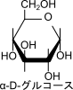 問題図：α-D-グルコース（Haworth投影）
